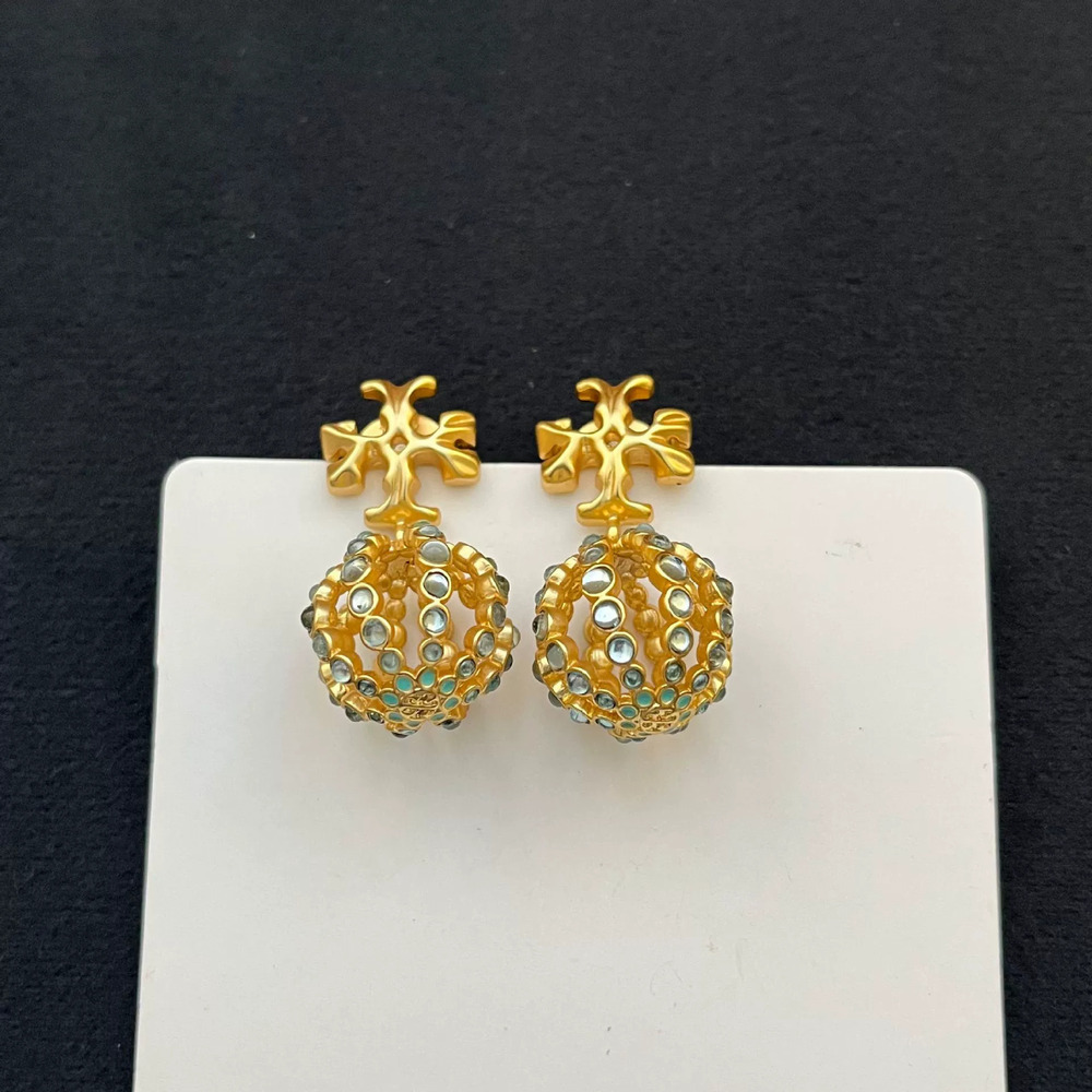 Tory Burch Ball Lantern Metal Earrings